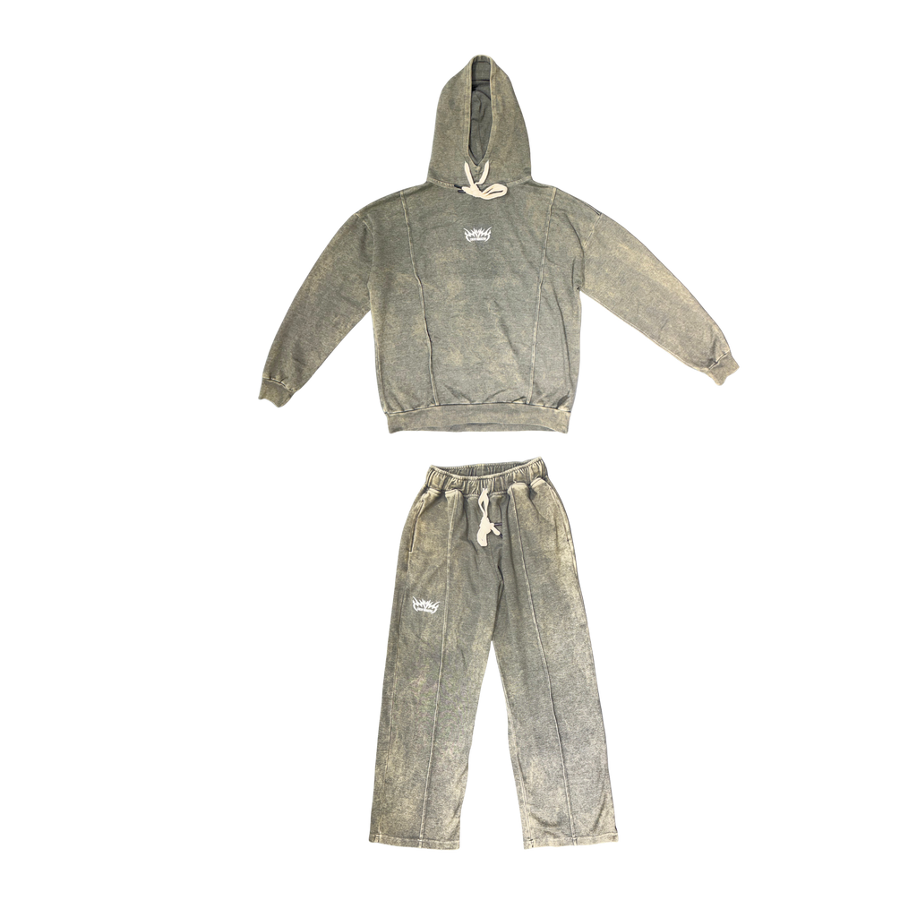 CONJUNTO ALL SET SUDADERA GREEN DELUXE CREW