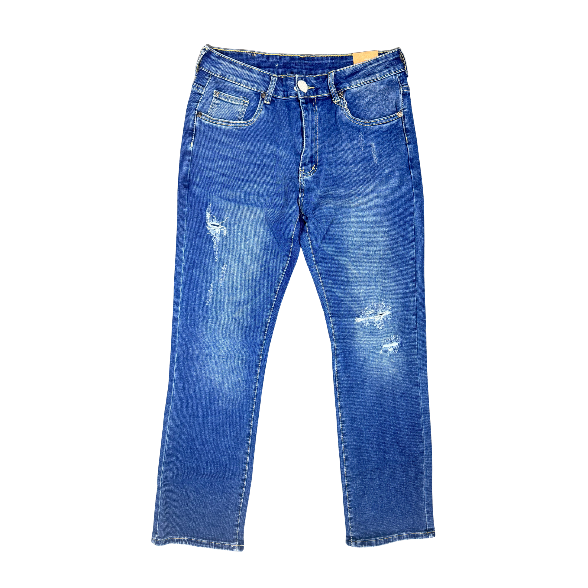 JEAN SLIM FN AZUL & ROTOS