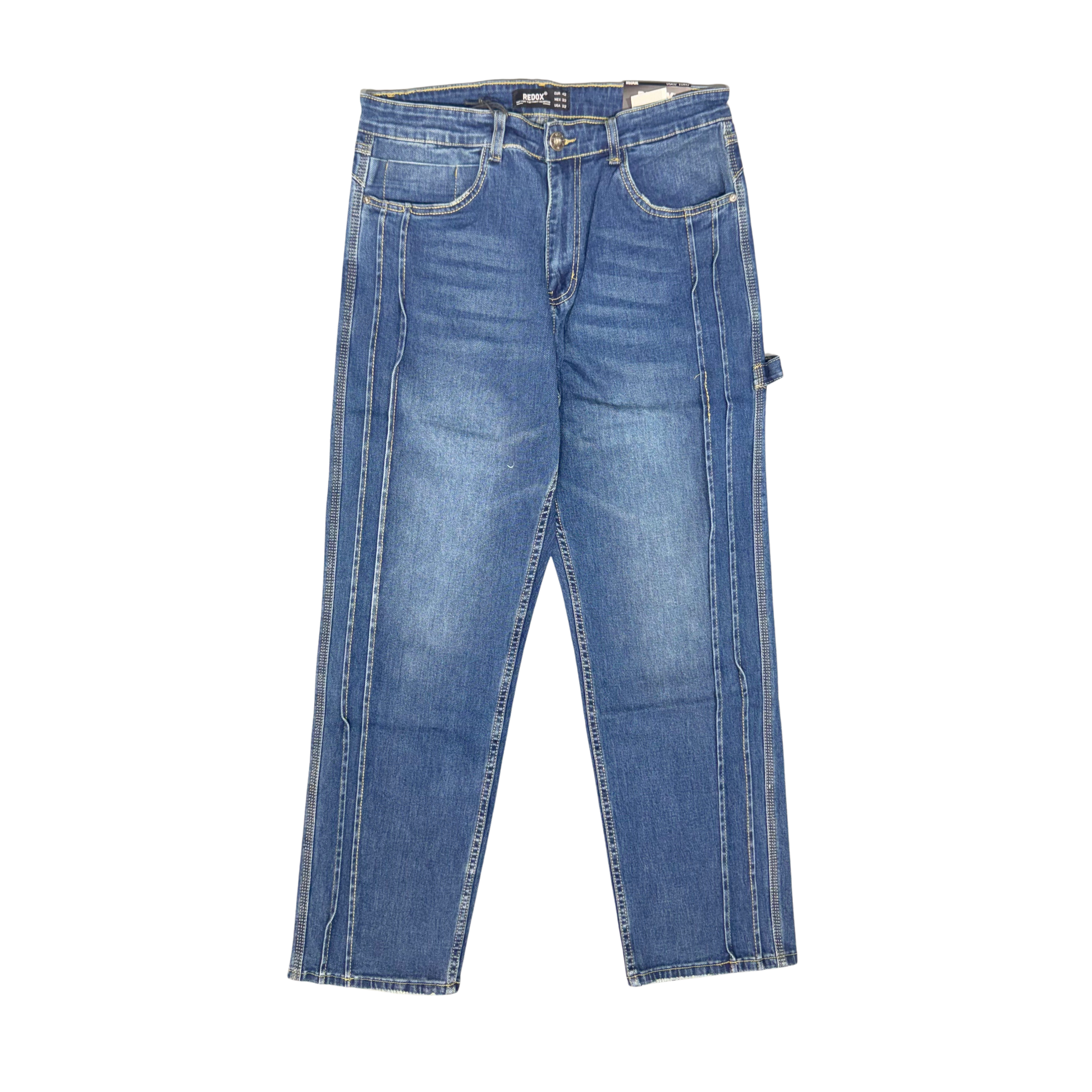 CLASSIC BLUE RAYAS LOOSE DENIM