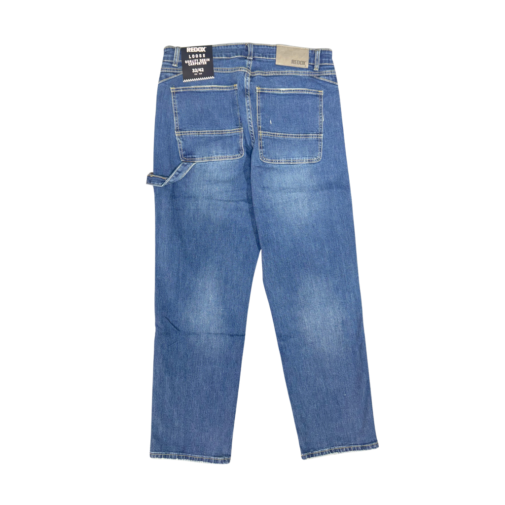 CLASSIC BLUE RAYAS LOOSE DENIM