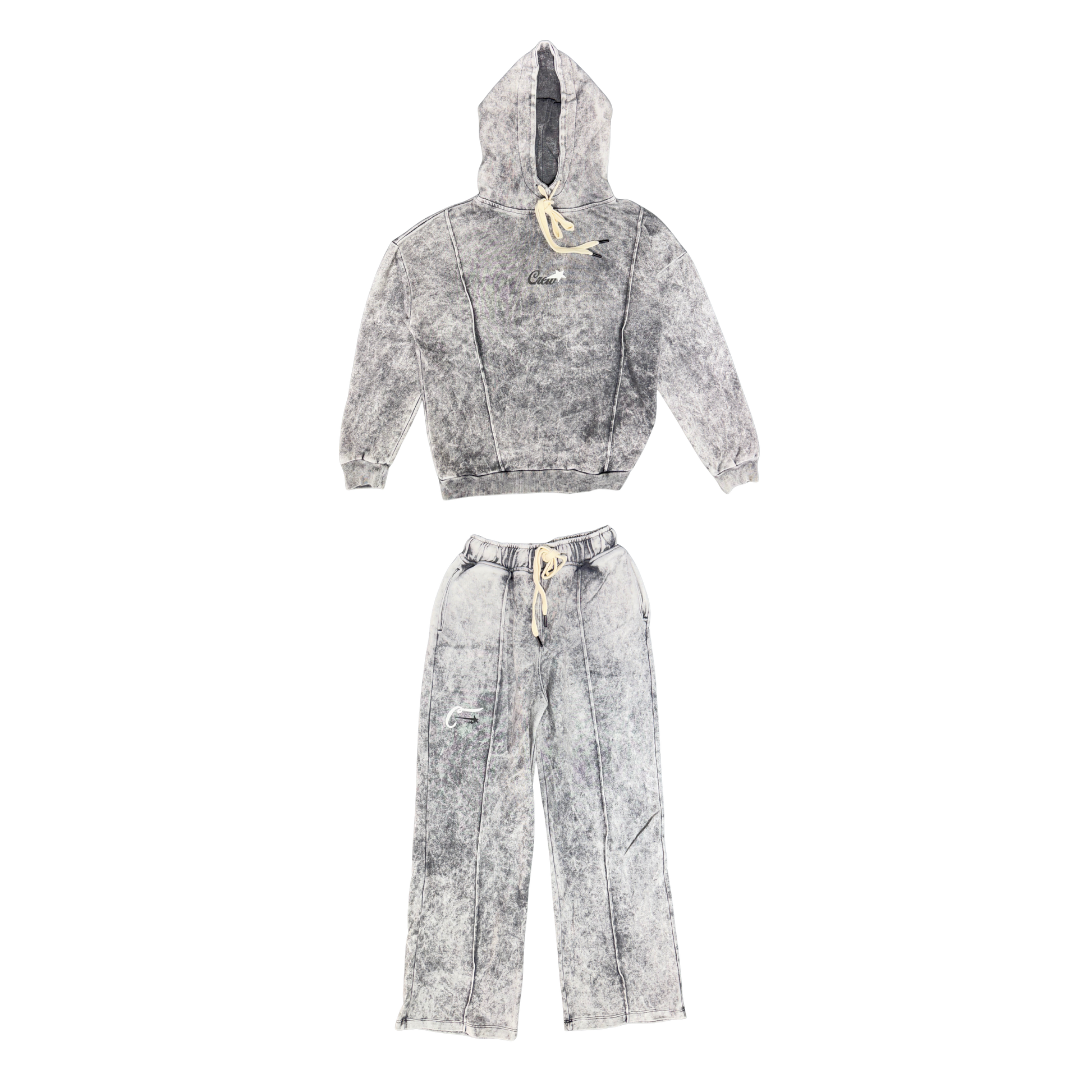 ACID WASH HOODIE & JOGGER CONJUNTO