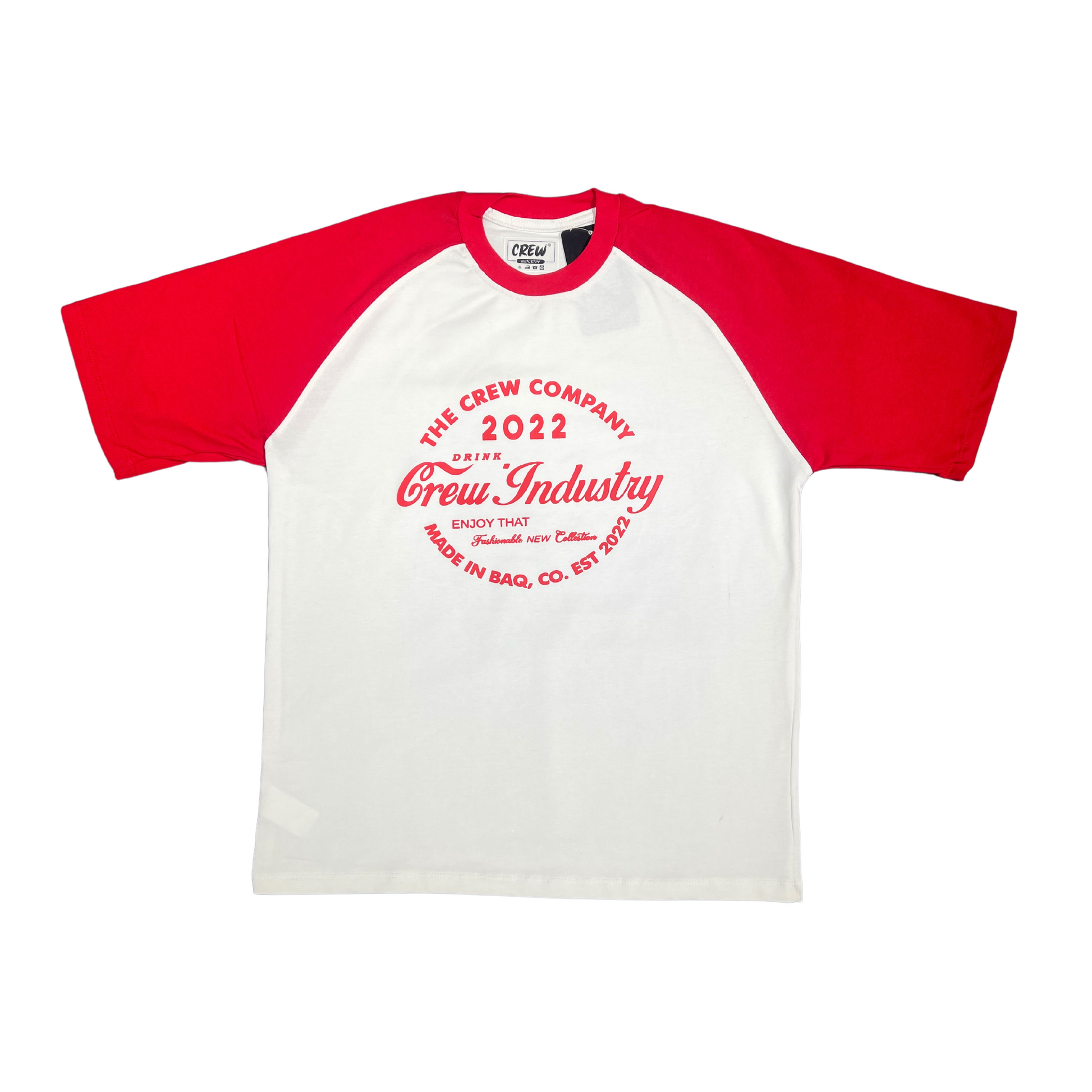 CREW-COLA MANGA RANGLA TSHIRT