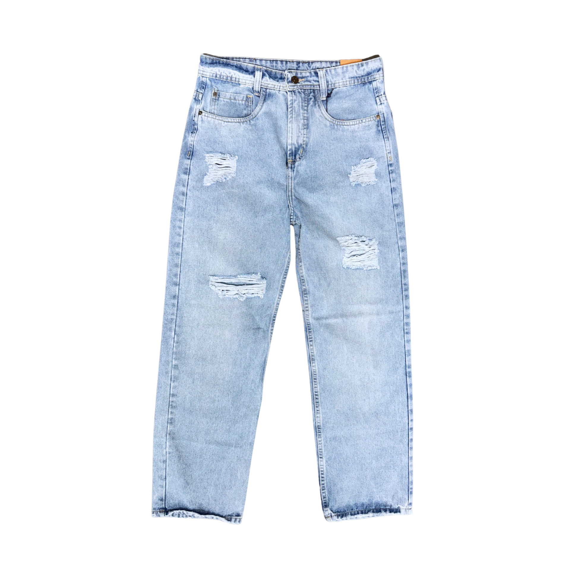 JEAN BAGGY AZUL CLARO & ROTOS