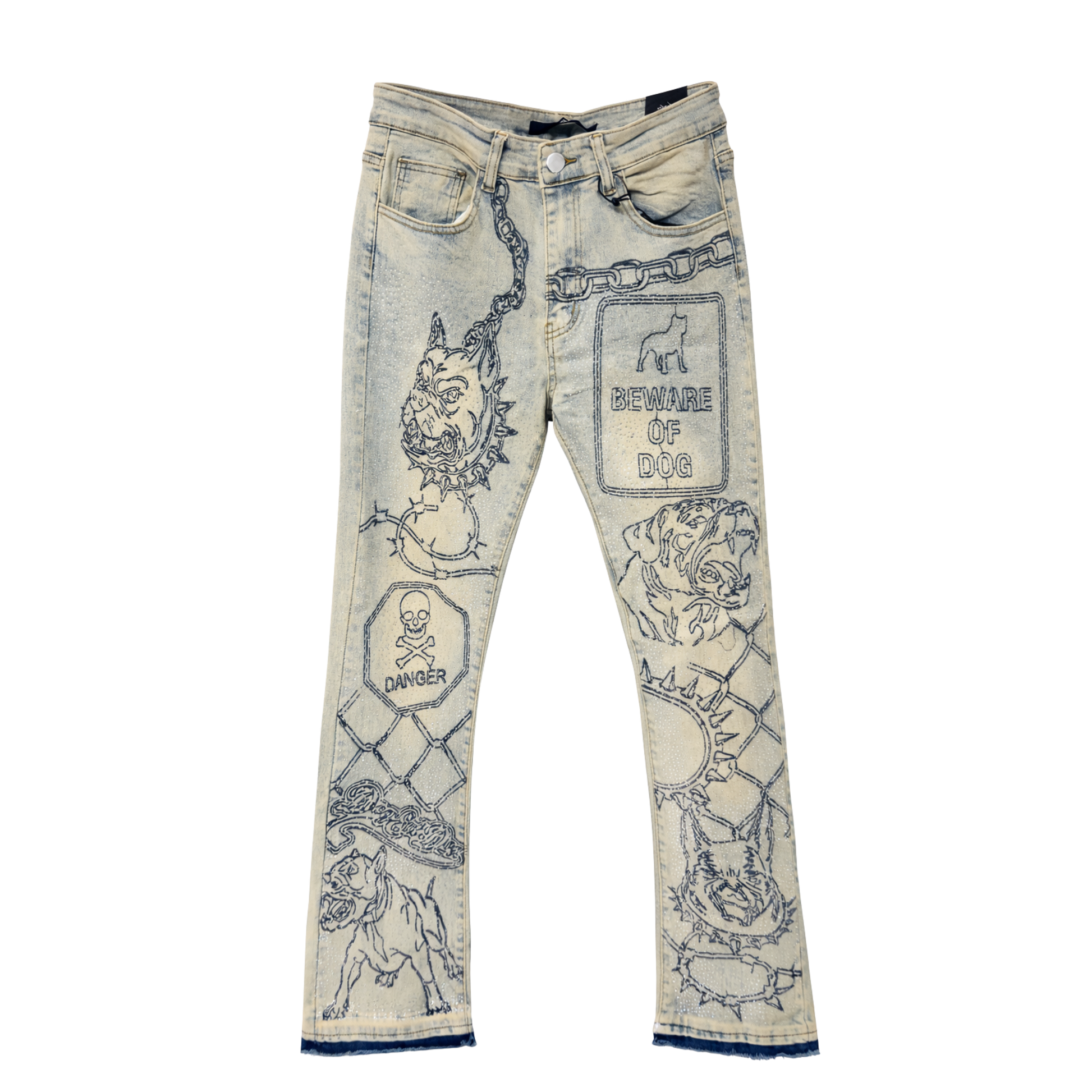 JEAN SADBOY FLARED BULLDOG